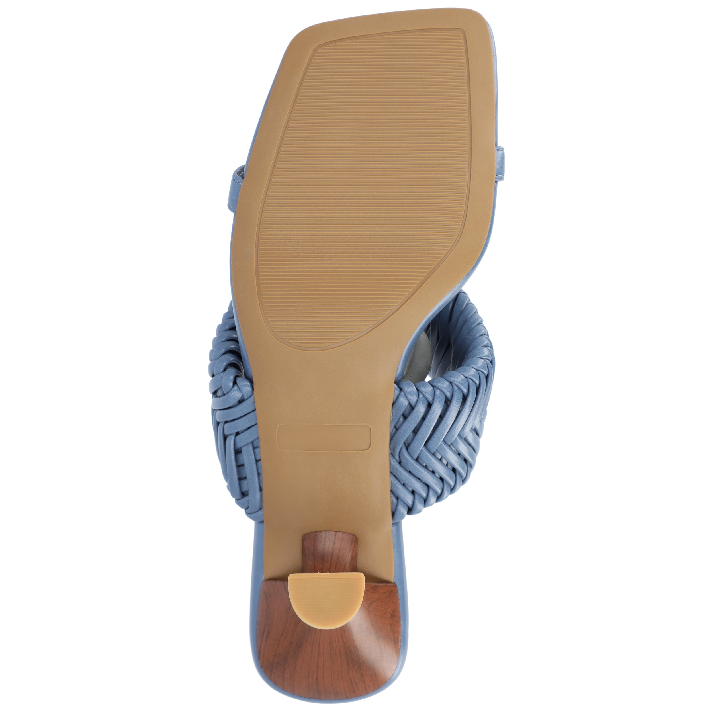 Journee Womens Monyka Woven Slip On Sandals