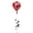 Red, variant on Dynamic Visual Rotating Hot Air Balloon Wind Spinner Suitable for Outdoor Decoration Creates Motion with Gentle Breezes