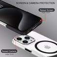 thumbnail image 6 of Magnetic Case for iPhone 16 Pro Max [Compatible with Mag-Safe] Clear Translucent Design Slim Fit Phone Case, Silky Touch Anti-Drop Shockproof Protective Cover Case for iPhone 16 Pro Max, Black, 6 of 8