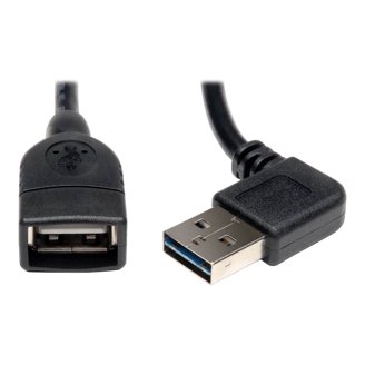 TRIPP LITE 10ft USB 2.0 Extension Cable, White, With Reversible Connector (UR024-010-WH) - Extend Your USB Devices
