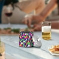 thumbnail image 5 of Yayeee Ashtray with Lid for Cigarette Smokeless Stainless Steel Home Ash Holder, Colorful Plaid, 5 of 7