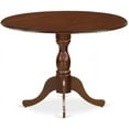 thumbnail image 4 of East West Furniture DMT-MAH-TP Dublin Kitchen Table - a Round Dining Table Top with Dropleaf & Pedestal Base, 42x42 Inch, Mahogany, 4 of 6