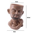 thumbnail image 4 of CSChome Pot de Plante Muscle Homme avec Ventilation de Drainage Fond Antidérapant Jardinière en Résine, 4 of 7