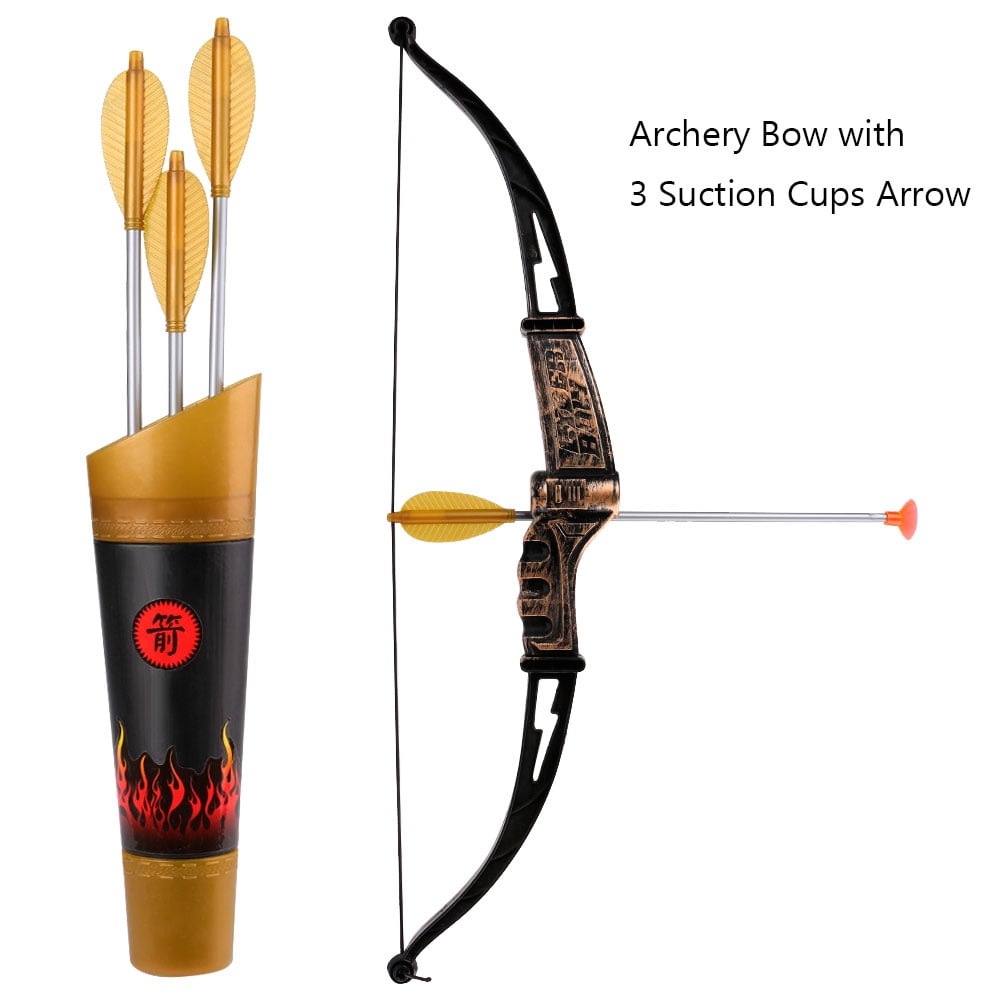 Kids Warrior Pretend Role Play Costume Set with Mask, Sword, Archery Bow and Arrow for Halloween