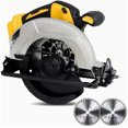 thumbnail image 3 of 20V MAX Battery Cordless Circular Saw, 7-1/4 Inch Brushless Electric Circular Saw with 0-50 Degree Miter Capability, Lightweight Design, Suitable for Woodworking, Stone and Plastic (Without Battery), 3 of 5