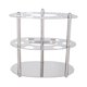 thumbnail image 1 of Stainless Steel Toothbrush Rack Lattice Toothbrush Holder Shelf for Bathroom (Round Pattern), 1 of 5