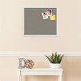 thumbnail image 3 of PinPix 24x20 Custom Cork Bulletin Board Pewter Poster Board Has a Fabric Style Canvas Finish, Framed in Pewter, by ArtToFrames (PinPix-1812), 3 of 5