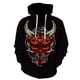 thumbnail image 1 of Sudadera con capucha estilo Diablo para hombre, estilo hip hop, con cremallera, estilo informal, con capucha, para adolescentes, manga larga, divertida., 1 of 6
