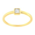 thumbnail image 2 of 14K Yellow Gold Plated .925 Sterling Silver 1/20 cttw Miracle Set Diamond Promise Ring (J-K Color, I1-I2 Clarity) - Size 8, 2 of 8