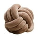 thumbnail image 1 of almohada de bola de nudo,Almohada de bola de nudo suave,almohada anudada de tiro redondo,Almohada de tiro Cojín Almohada de felpa Juguete de peluche,Sillas de cama de utilería de marrón, 1 of 9