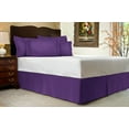 thumbnail image 7 of shop bedding harmony lane tailored bedskirt - 14 inch drop, twin, purple bed skirt with split corners (available in and 16 colors), 7 of 7