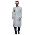 thumbnail image 1 of Atasi Kurta Pyjama de Fête pour Hommes Col Mandarin Manches Longues Kurta Pyjama Ethnique, 1 of 5