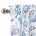 thumbnail image 4 of Pastoral Flowers Curtain Valances Set Watercolor Colorful Plants Leaves Kitchen Curtains 36&nbsp;inch Length Rod Pocket Valance and Tiers 3 Piece Set Small Bedroom Bathroom Laundry Decor, 4 of 9