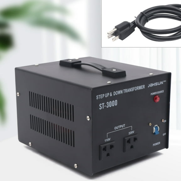 3000 Watt Voltage Converter Transformer Step Up/Down 110-120V to/From 220-240V For Coffee Makers, Rice Cookers, Refrigerators