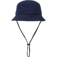 thumbnail image 6 of CoCopeaunts Kids Bucket Hat for Boy Summer UV Protection Sun Cap Unisex Fisherman Hat Girls Adjustable Chain Cotton Basin Hat, 6 of 8