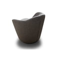 thumbnail image 2 of Whiteline CH1975F-DGRY Stone Accent Chair - Curved Back - Fabric SSE-21556-24 ALI21556 Black Legs, Dark Gray, 2 of 3