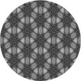 thumbnail image 1 of Ahgly Company Indoor Round Patterned Gunmetal Gray Area Rugs, 4' Round, 1 of 6