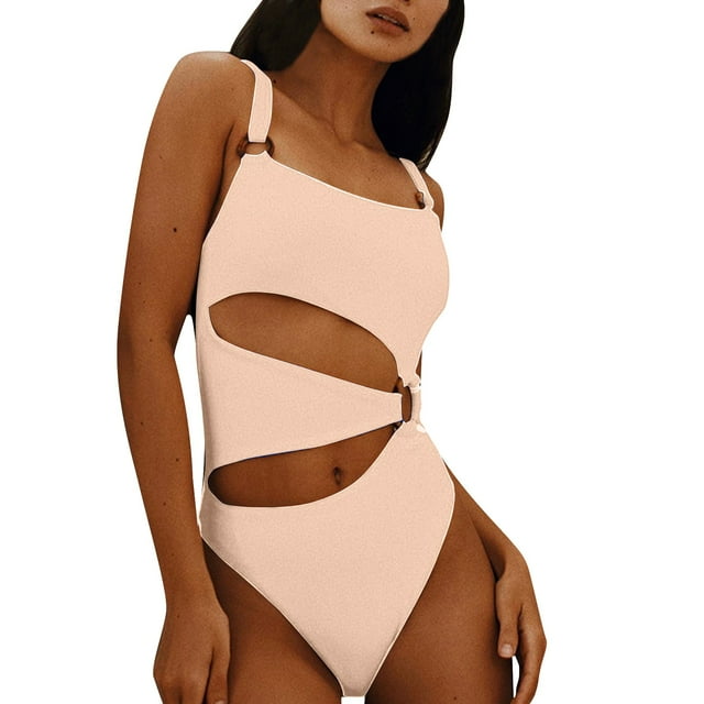 Aayomet Maillot de Bain pour Femmes Bikini Coloré (Rose, G)
