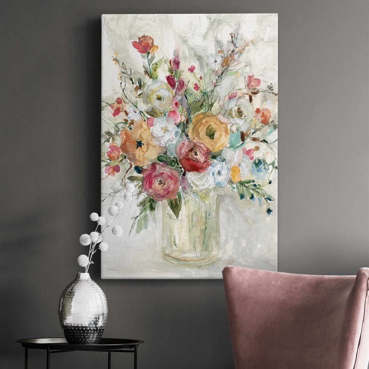 Contemporary Bouquet Premium Gallery Wrapped Canvas - Ready to Hang