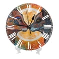 thumbnail image 2 of LNWH Silent Non Ticking Wall Clock, Aesthetic Abstract Foxs Pattern Decorative Clocks for Home and Office Decor, 2 of 8
