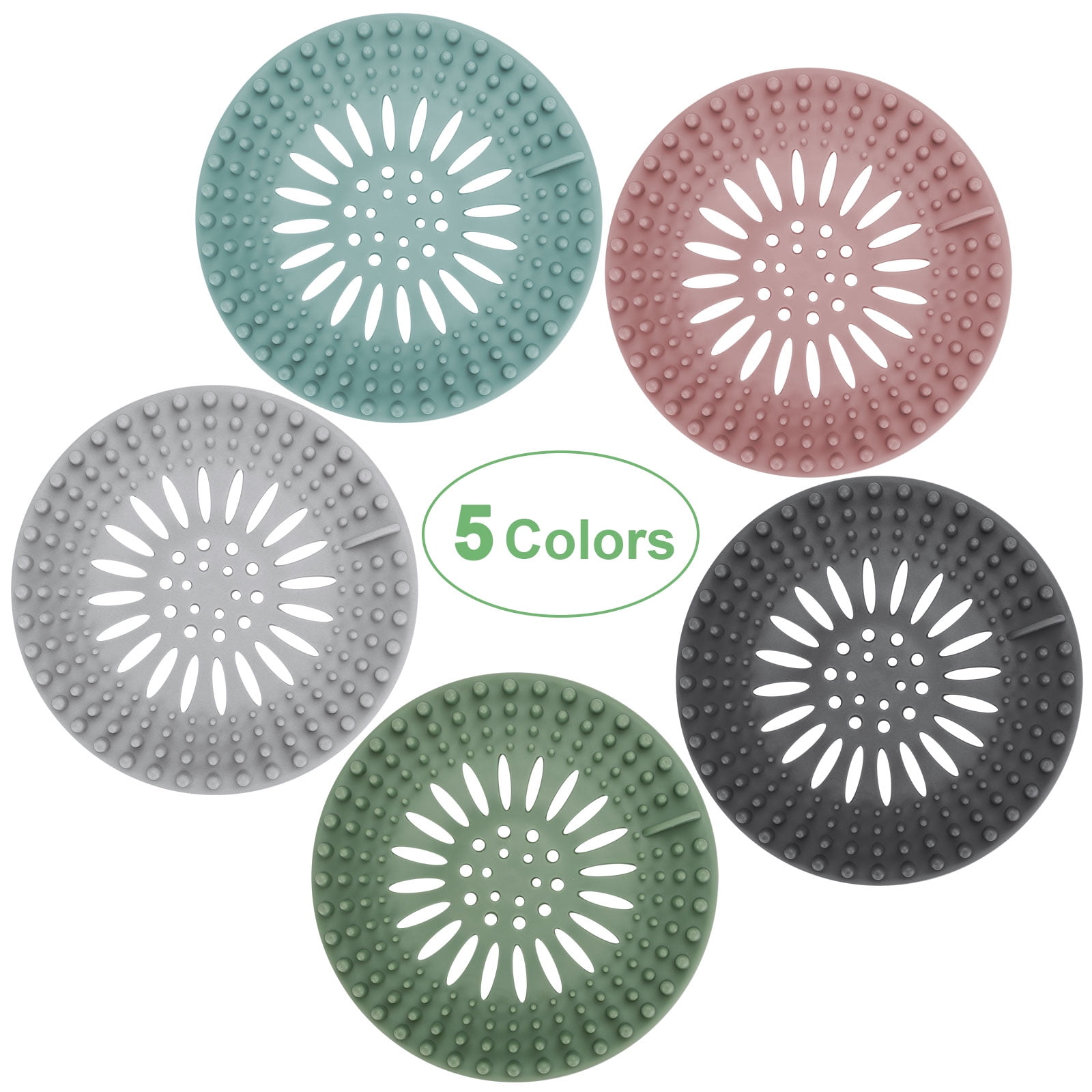 VONTER Disposable Sink Strainer 60PCS Hair Stoppers Catchers