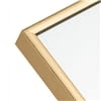 59 in x 36 in Gold Modern Wall Mirror