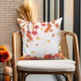 thumbnail image 6 of Fall Maple Leaves Pumpkins Throw Pillow Covers 20x20 Set of 2,Autumn Linen Pillow Cases for Bedroom Sofa Couch, 6 of 6