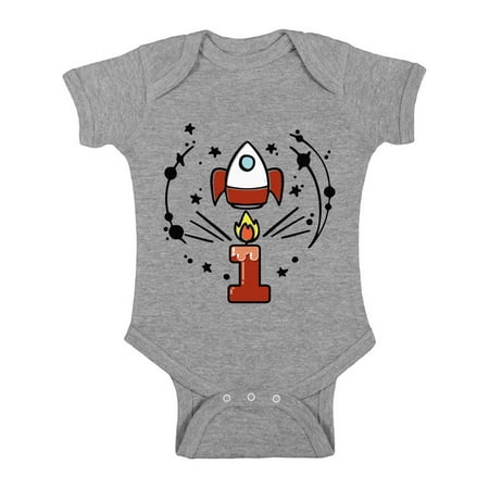 Awkward Styles First Birthday 1 Year Old Rocket Space Baby
