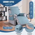 thumbnail image 2 of Funda para Sillón Reclinable TAOCOCO 22" Impermeable Azul Cielo con Correas, 2 of 8
