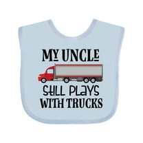 Inktastic Truck Driver Uncle for Nephew Boys or Girls Baby Bib