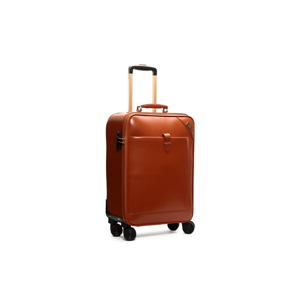 SEMMS LUXURY LEATHER LUGGAGE BOX 28" LIGHT BROWN