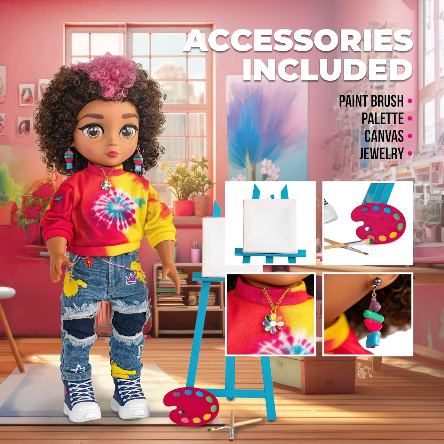 She's That Girl Doll  Nova 18 Inch Soft Body Dolls with Modern Style and Accessories Ages 6+
