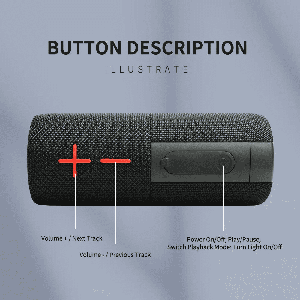 Magnetic Dual-Split Bluetooth Speaker, IPX6 Waterproof Split Portable Wireless Speaker, 20W Volume, S11