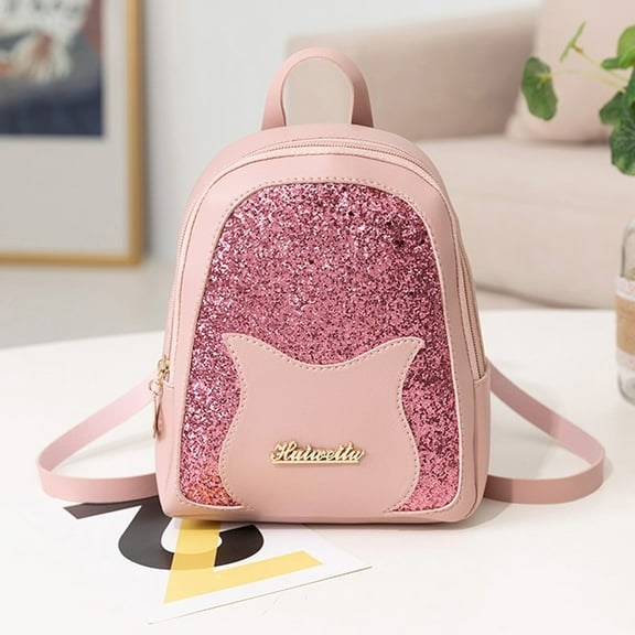 ZTTD Fashion Lady Shoulders Small Backpack Letter Purse Mobile Phone Messenger Bag
