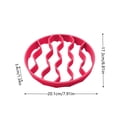 thumbnail image 3 of SIfdSeng Silicone Roasting Rack Oval Heat Cooking Rack Dishwasher Microwave, 3 of 8
