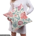 thumbnail image 5 of Ambesonne Floral Fabric by the Yard Upholstery, Flowers Petals Spring Ivory, 10 Yards, Cadet Blue Blush, 5 of 5