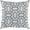 Gray, Aqua, Cream / Delmita, variant on Boutique Rugs Delmita Throw Pillow