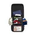 thumbnail image 3 of Secure Travel Neck Wallet Passport Holder Adjustable Strap For Men & Women 6*7.5in Dark Olive Green Leaves, 3 of 6