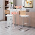 26 Inch Counter Stools for Kitchen Counter with Natural Cane Back