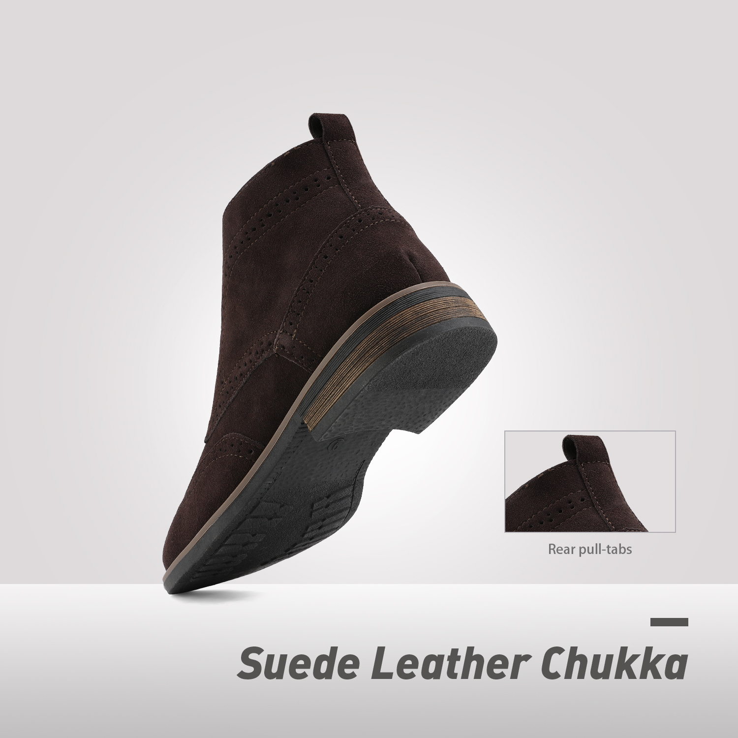 bruno marc men's suede leather chukka ankle boots