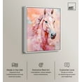thumbnail image 2 of Pink Horse Canvas Peach Boho Wall Art by Art Remedy, White Frame, 16" x 20", 2 of 7