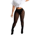 thumbnail image 1 of Medias body de malla transparente para mujer - Pantimedias ajustadas y sexys - Look elegante - Para combinar o llevar solas, 1 of 3