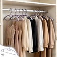 thumbnail image 2 of Sentmoon Clothes Drying Rack Laundry Drying Rack Seamless Clothes Hangers Skids-proof Antis-Shoulder-Bump Style Household Plastic Garment Hangers Extra-Thickened Reinforced Drying Racks, 2 of 7