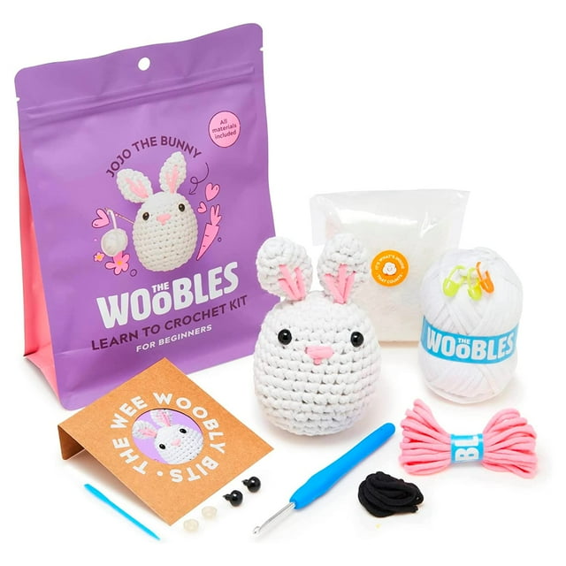 Kit de ganchillo The Woobles para principiantes con hilo Easy Peasy