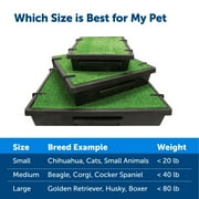 PetSafe Pet Loo Portable Dog Potty,Toilet Alternative for Puppy Pads, Perfect for House Training, Easy-to-Clean Grass Mat, Large