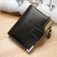 thumbnail image 1 of Cartera informal para hombre, billetera multifuncional, billetera con cierre de cremallera, billetera con tres pliegues, 1 of 5