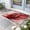 Red, variant on Red Marble Door Mat Indoor Outdoor, Modern Ombre Abstract Ink Painting Art Non Slip Welcome Mat with Rubber Backing, Absorbent Fabric Front Door Mats Entryway Rug for Home Patio Entrance 16"x24"