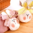 thumbnail image 5 of 1PC Fabric Bunny Decoration Soft Cloth Stuffing Easter Rabbits Doll Figurine,Funny Rabbit Plushies with Bow,Easter Bunny Decor Stuffed Fabric Rabbit with Cute Expression,Easter Bunny Ornament,3.5x4.7, 5 of 5