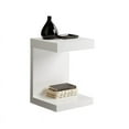 thumbnail image 4 of Sunpan Bachelor 16" Modern Wood C-shaped End Table in High Gloss White, 4 of 6