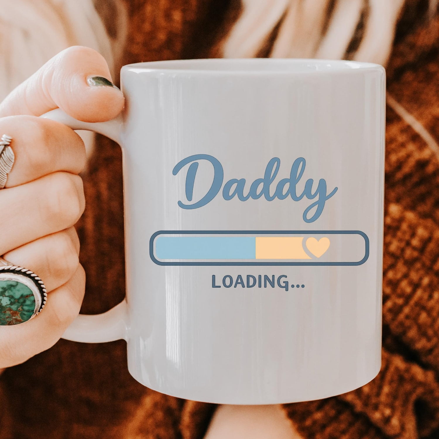 Daddy Loading Gift Mug Cute Pregnancy Announcement Coffee Cup For Expecting Dad New Father Baby Reveal Gift Funny Dad To Be Mug Gift Idea